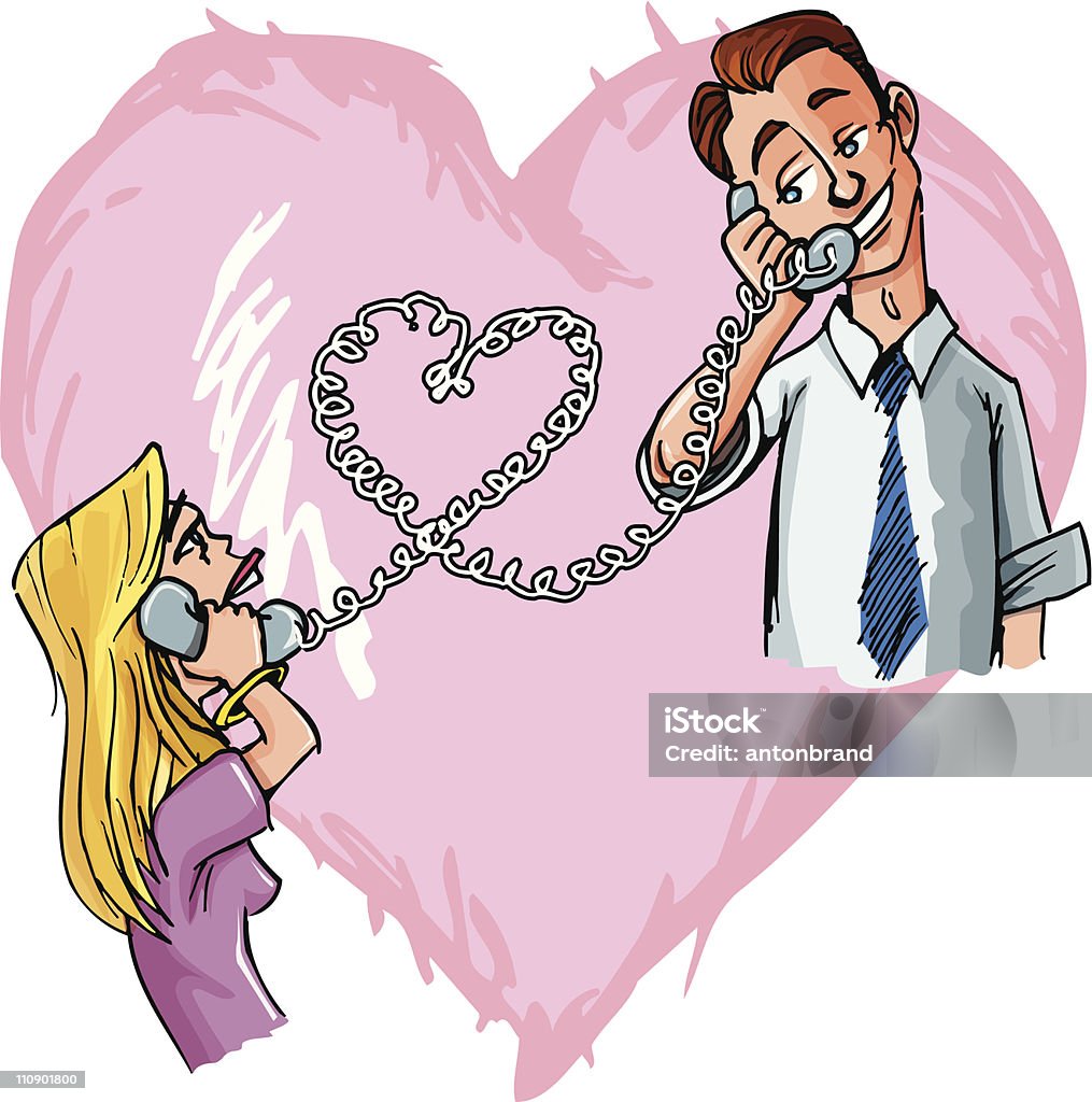 Ilustración de En Amor Pareja De Dibujos Animados Hablando Por Teléfono y más Vectores Libres de Derechos de Llamada telefónica erótica - iStock Ilustración de En Amor Pareja De Dibujos Animados Hablando Por Teléfono y más Vectores Libres de Derechos de Llamada telefónica erótica - iStock