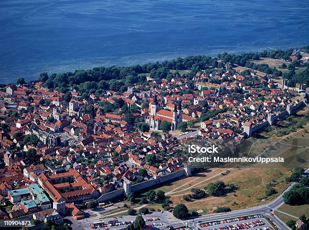 Visby Stock Photo - Download Image Now - Gotland, Aerial View, Baltic Sea