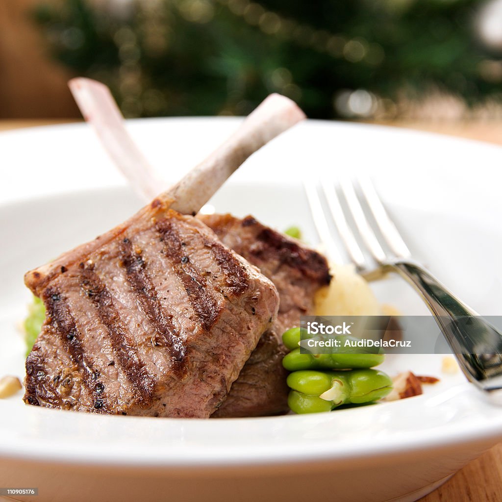 Frenched Lamb Cutlets - Стоковые фото Баранина - мясо роялти-фри