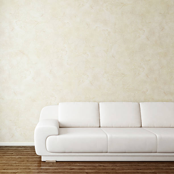 istock Interior room with modern white sofa near wall 110906641