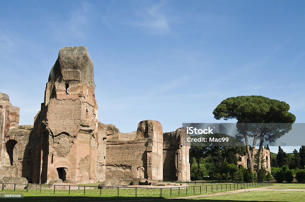 Baths of Caracalla - Lizenzfrei Außenaufnahme von Gebäuden Stock-Foto