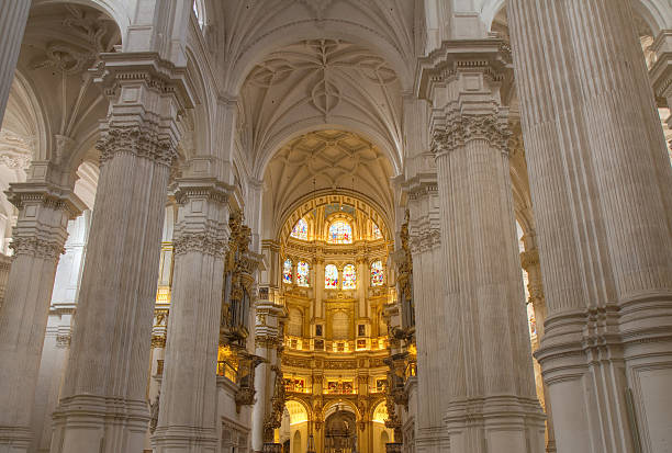 istock Interior of the Granada cathedral in HDR 110916671