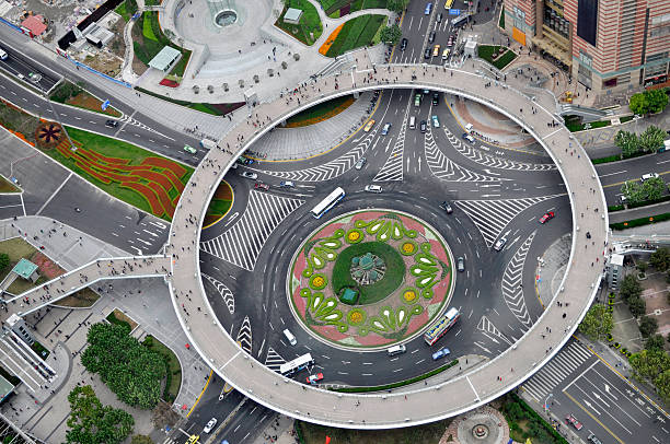 istock Roundabout in Shanghai China 110916830