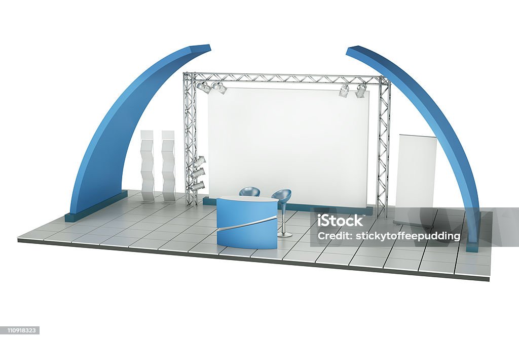 Trade Exhibition Stand  Kiosk Stock Photo