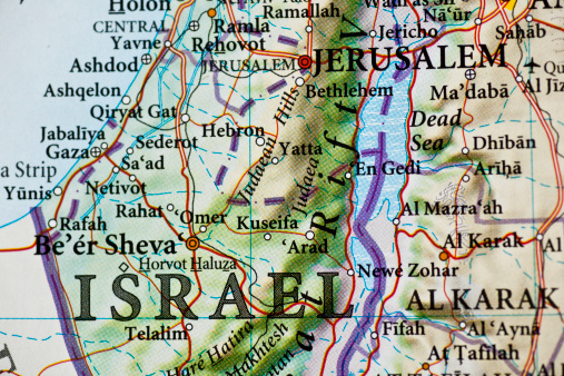 Jerusalem,Israel map.Source: \
