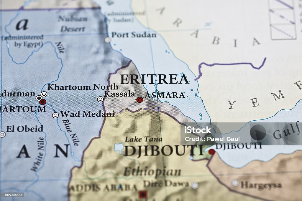 エリトリアマップ - エリトリア国のロイヤリティフリーストックフォト
