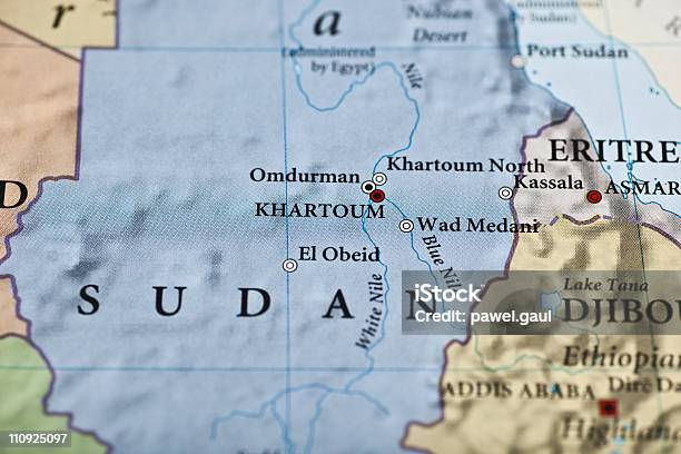 Sudan Map Stock Photo - Download Image Now - Sudan, Map, Eritrea