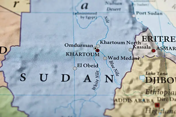 Photo of Sudan map