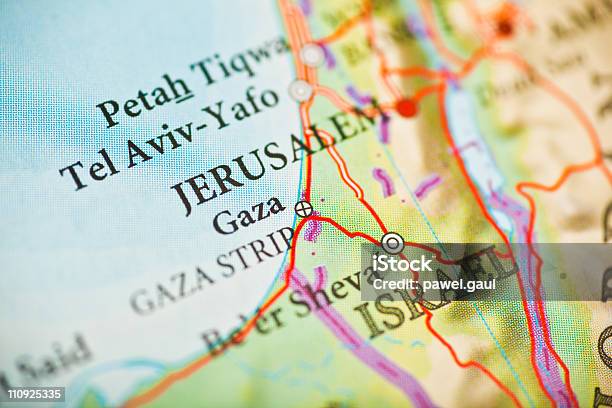 Иерусалим Израиль Карты — стоковые фотографии и другие картинки Израиль - Израиль, Карта, Сектор Газа