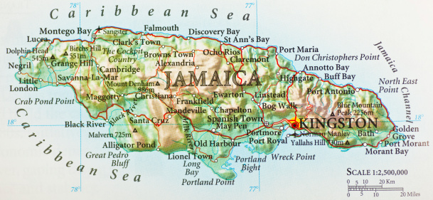 Jamaica map. Source: \