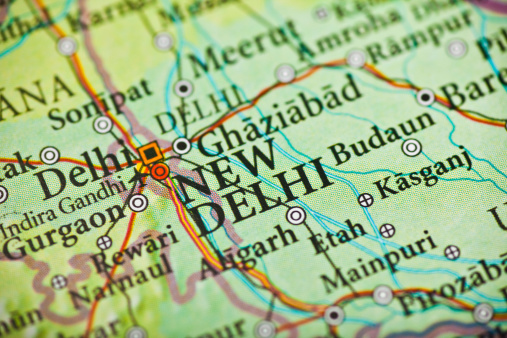 New Delhi, India map.Source: \