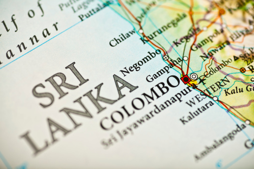 Colombo, Sri Lanka map.Source: 
