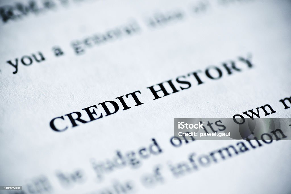 Historial de crédito - Foto de stock de Calificación crediticia libre de derechos