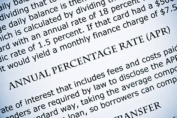 Macro shot of term : Annual percentage rate - APR