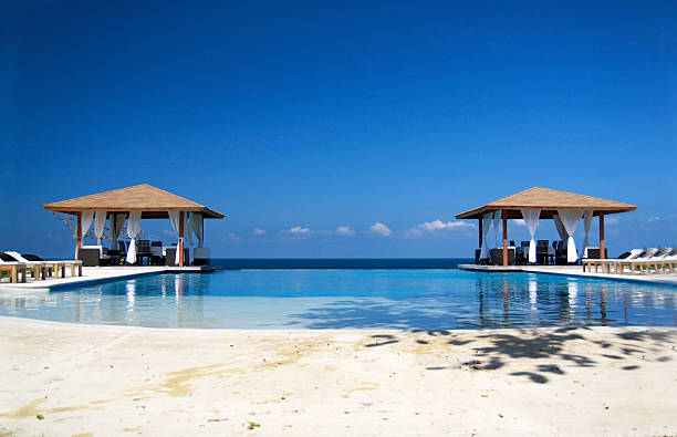 istock Two summerhouses in Caribbean paradise 110930187