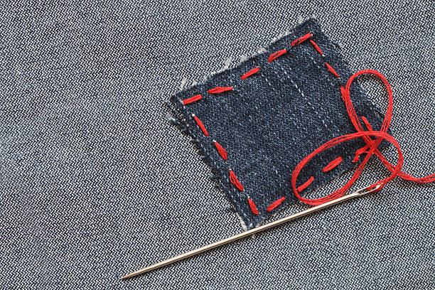 Jeans Patch stock photo