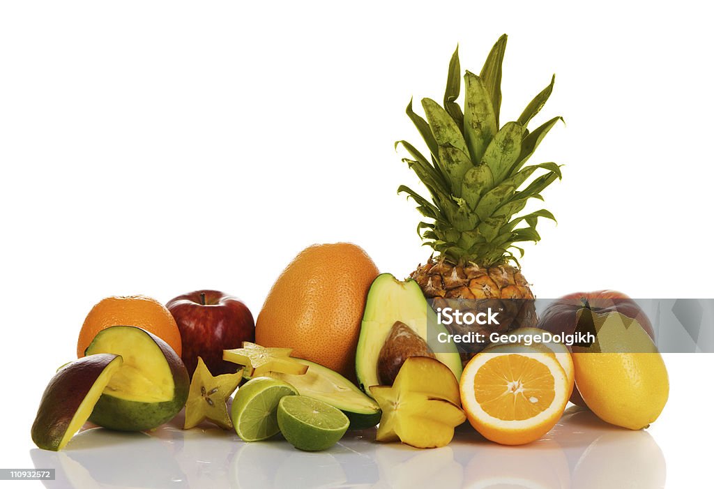 Sortiment an exotischen Früchten - Lizenzfrei Abnehmen Stock-Foto