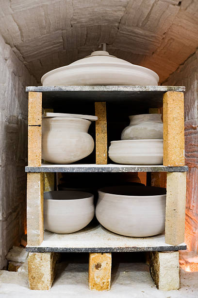 istock pots in the kiln. 110933834