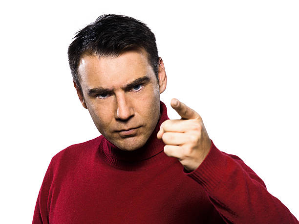 istock caucasian man gesture beckoning menace 110934500
