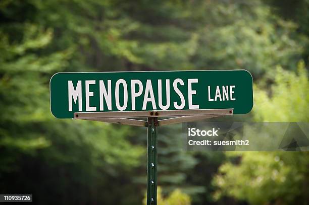 Menopause Lane Street Sign Stock Photo - Download Image Now - Menopause, 40-49 Years, 50-59 Years