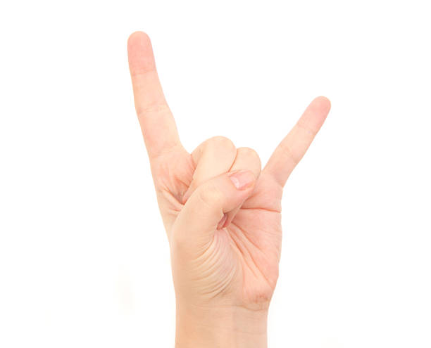 Hand gesture stock photo