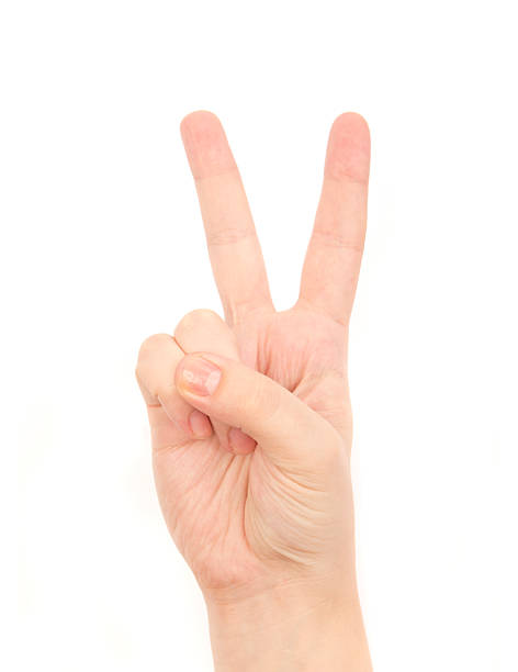 Hand gesture stock photo