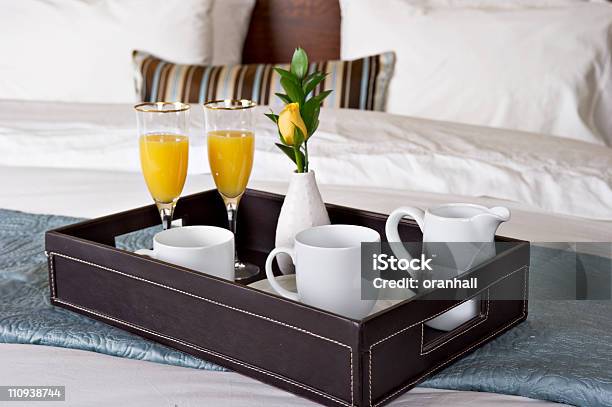 Breakfast In Bed Stock Photo - Download Image Now - Bed - Furniture, Bedroom, Breakfast