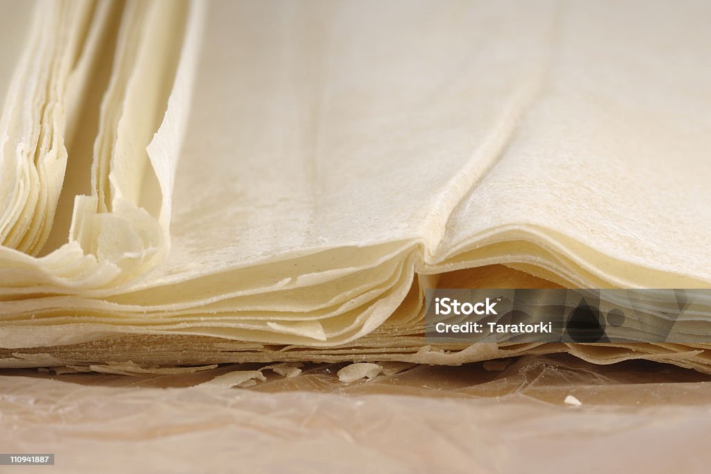 Pastry leaves  Filo Pastry Stock Photo