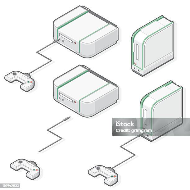 Isometric Konsoli Do Gier - Stockowe grafiki wektorowe i więcej obrazów Gra wideo - Gra wideo, Hazard, Rzut izometryczny