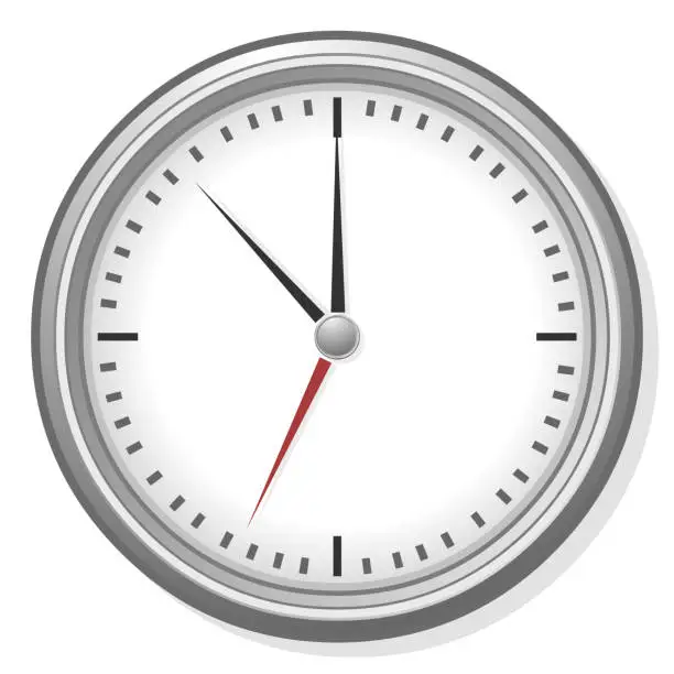 Vector illustration of Clock