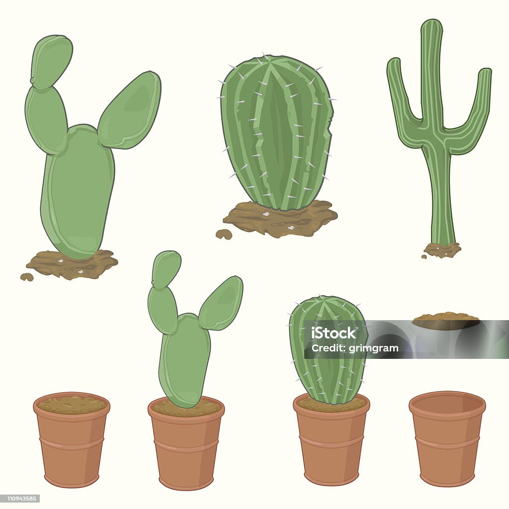 Cactus - Grafika wektorowa royalty-free (Kaktus)