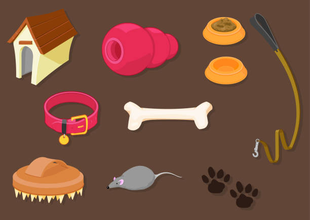 Pet Icons A vector illustration of various Pet Objects and Icons. pet toy stock illustrations
