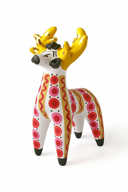 istock Deer - russian traditional toy 
