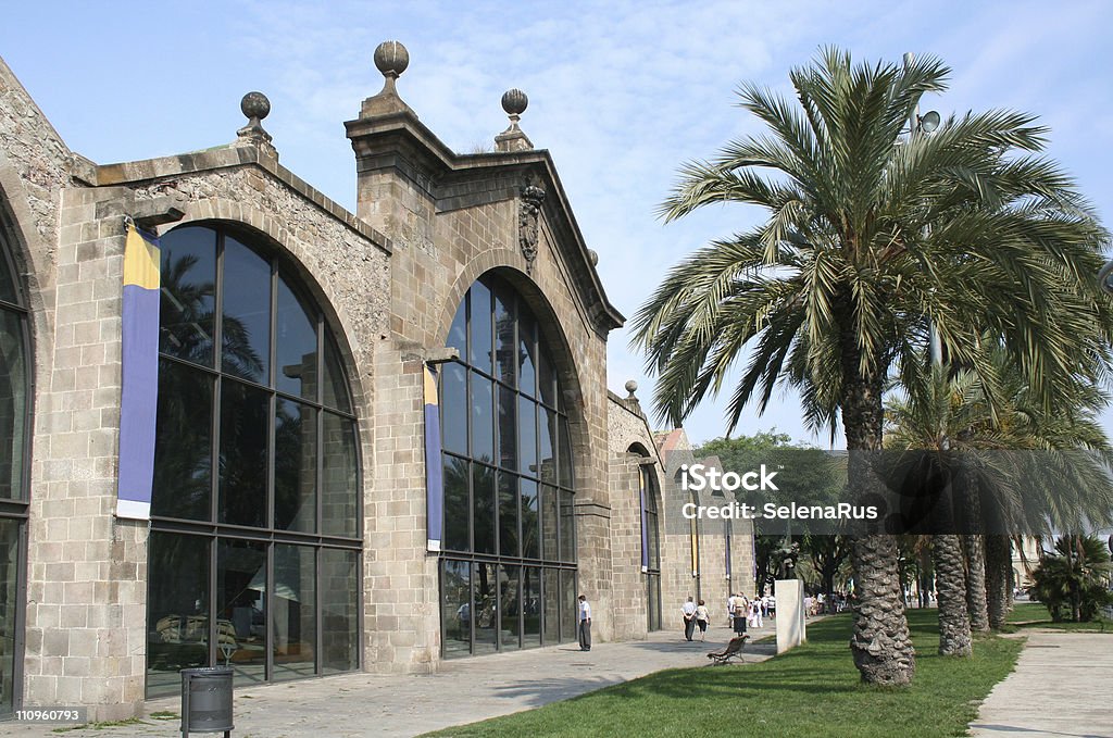 Periodo medievale dockyard, momento-Museo nautica. - Foto stock royalty-free di Barcellona - Spagna
