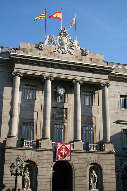 istock The facade of Barcelona's city hall. 110961600