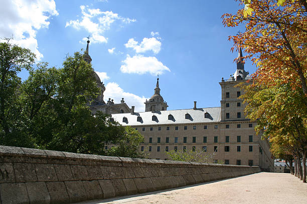 istock View at the Royal Monastery El Escorial, Spain. 111761301
