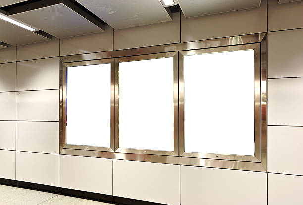 istock Blank billboard in modern metro station 111772816