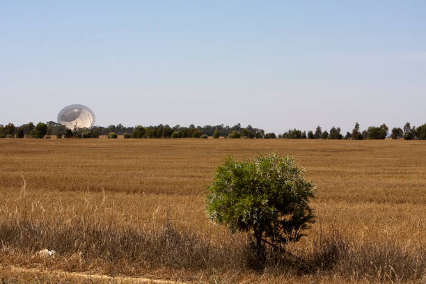 Radio telescope in Parkes, New South Wales, Australia stock photo