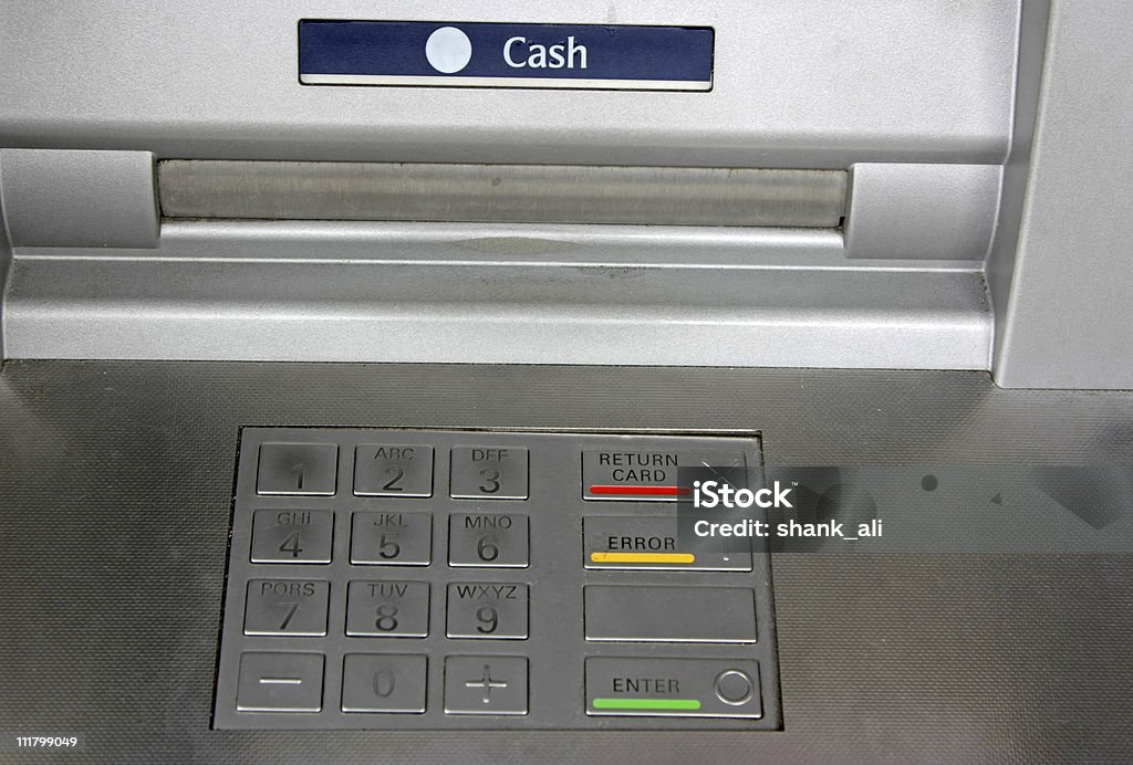 Máquina de dinheiro - Foto de stock de Aço royalty-free
