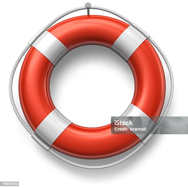 Photo libre de droit de Rouge Lifesaver banque d'images et plus d'images libres de droit de Assistance - Assistance, Balise flottante, Blanc