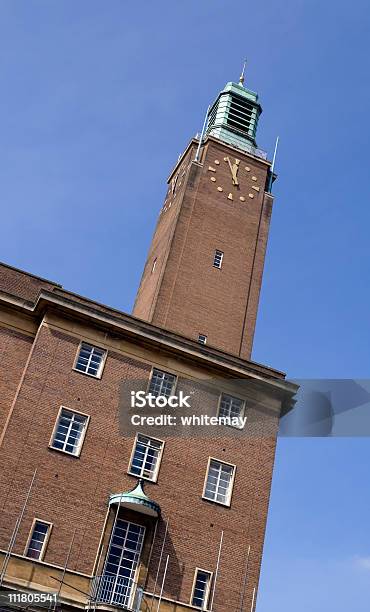 Norwich City Hall Stock Photo - Download Image Now - 12 O'Clock, 1930-1939, Art Deco