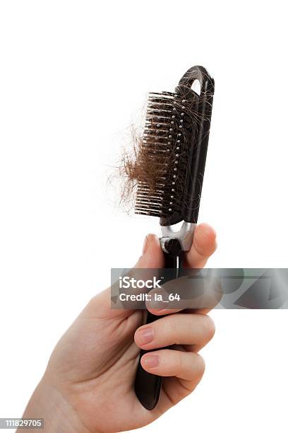 Loss Hair Comb In Women Hand Stock Photo - Download Image Now - Adult, Adults Only, Balding