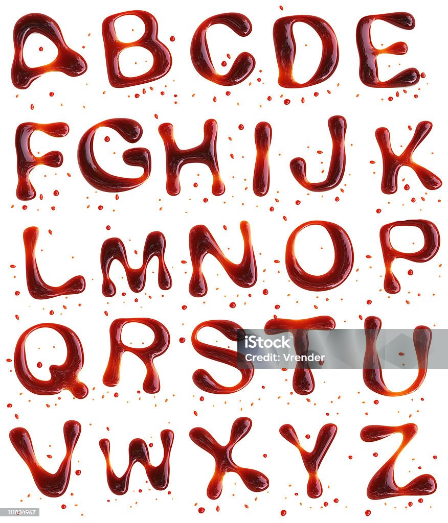 Blood blob font http://i1007.photobucket.com/albums/af199/vrender_photo/font.jpg Typescript Stock Photo