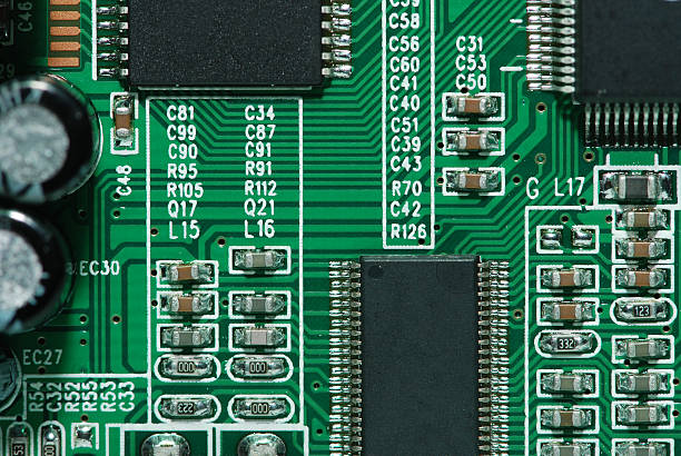 Circuit board close-up Circuit board close-up, flat background focus computer store stock pictures, royalty-free photos & images