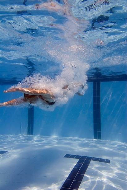 istock Pool diving girl 111858846