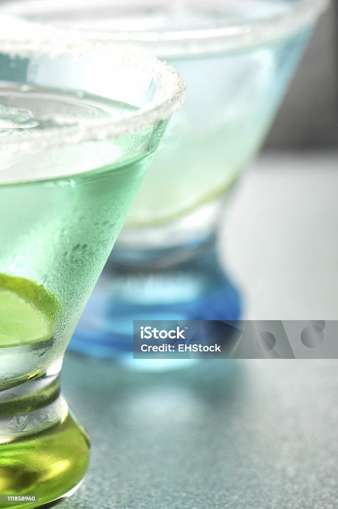 Azul y verde acanaladuras - Foto de stock de Amarillo - Color libre de derechos