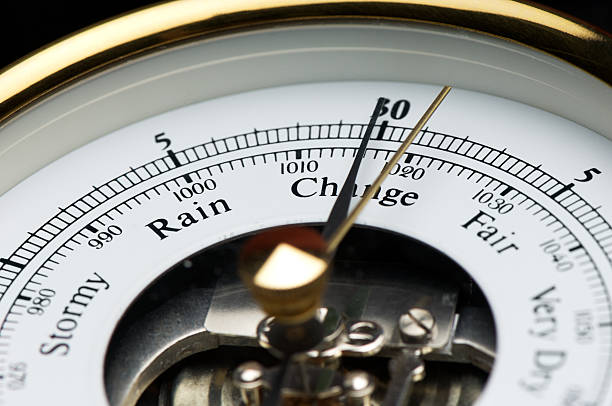 istock Barometer Close Up Stormy Rain Change Fair 111861777