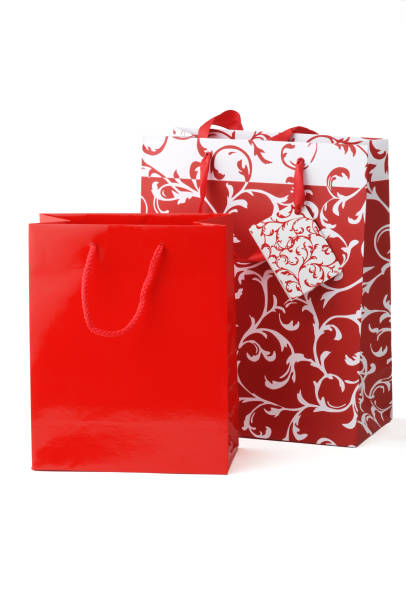 istock Christmas Shopping Bags Isolated on White Background 111863752