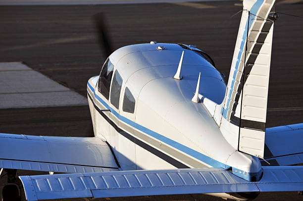 istock Small Single Engine Airplane on Tarmac Bonanza 111864782