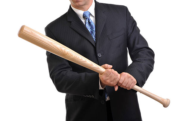 istock Businessman with Baseball Bat 111867856